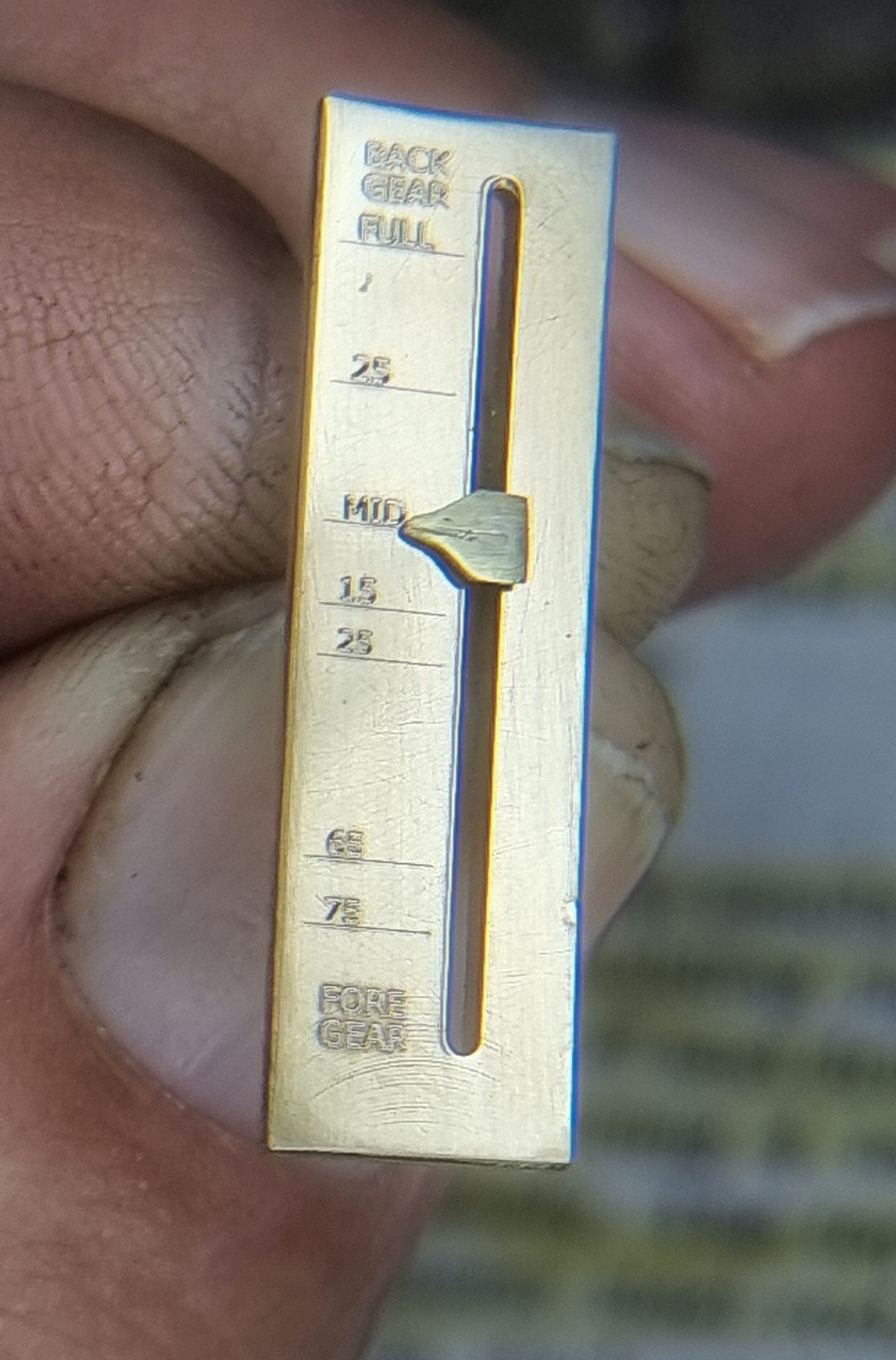 Reverser Part 6 (+brass indicator plate)