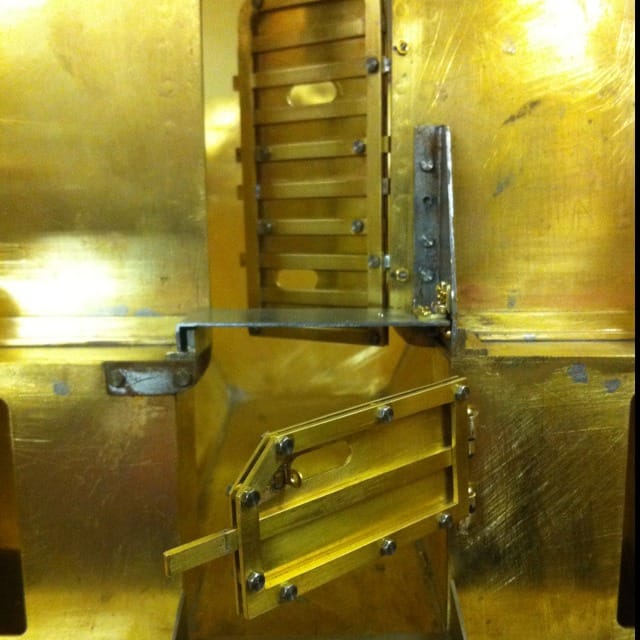 Tender locker front details: Doors and Scuttle