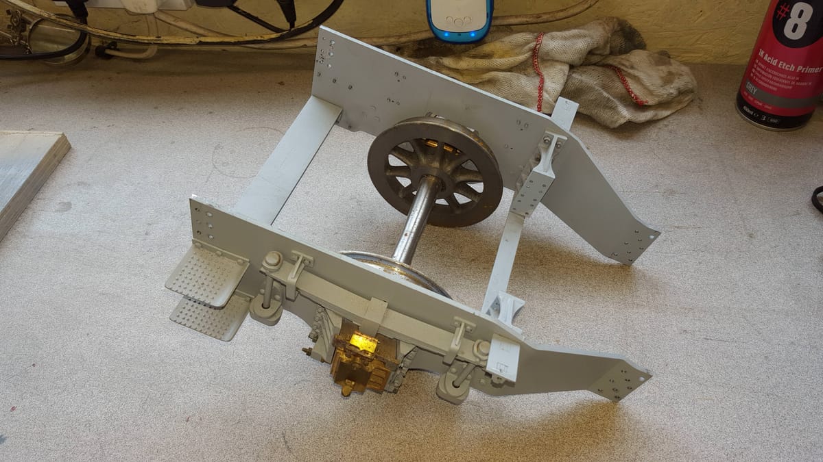 Chassis Painting: Part 2, getting everything ready for top coat