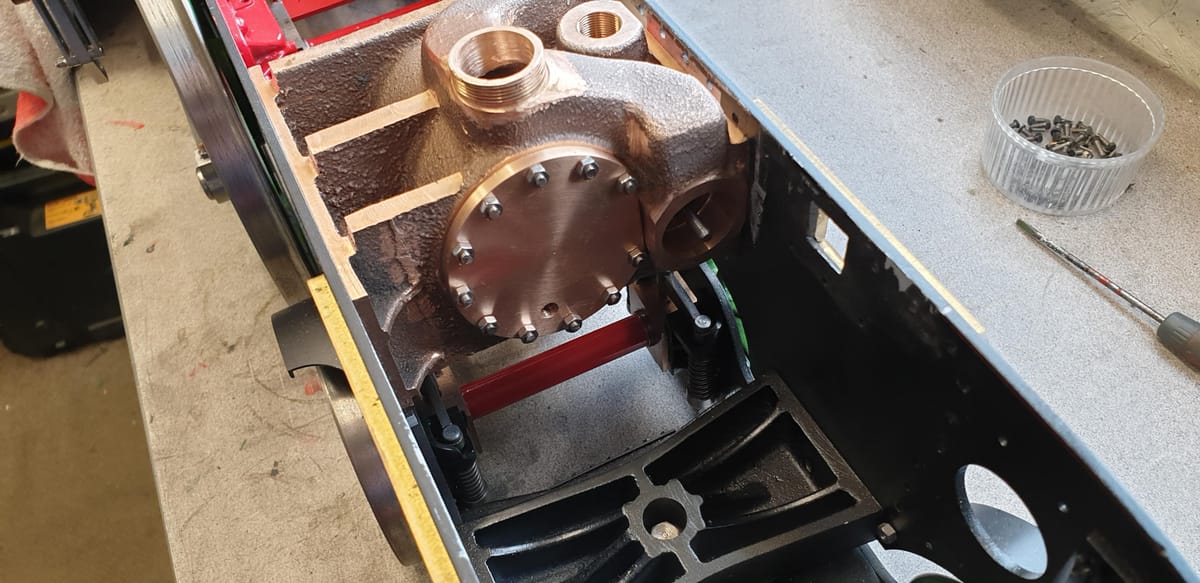 Middle Cylinder: Main Bore and Rear Steam-chest covers covers
