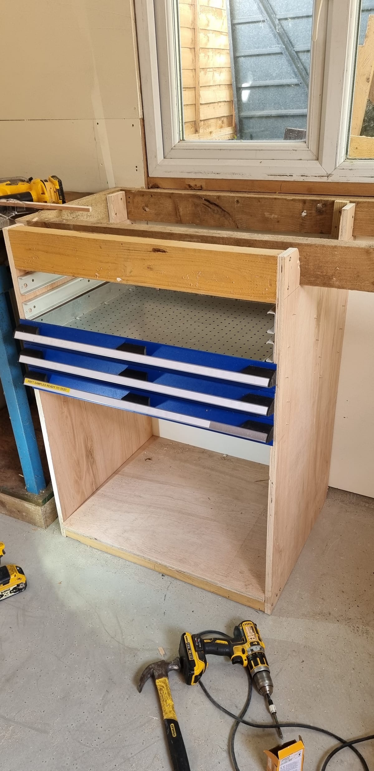 NEW WORKS: First drawers fitted